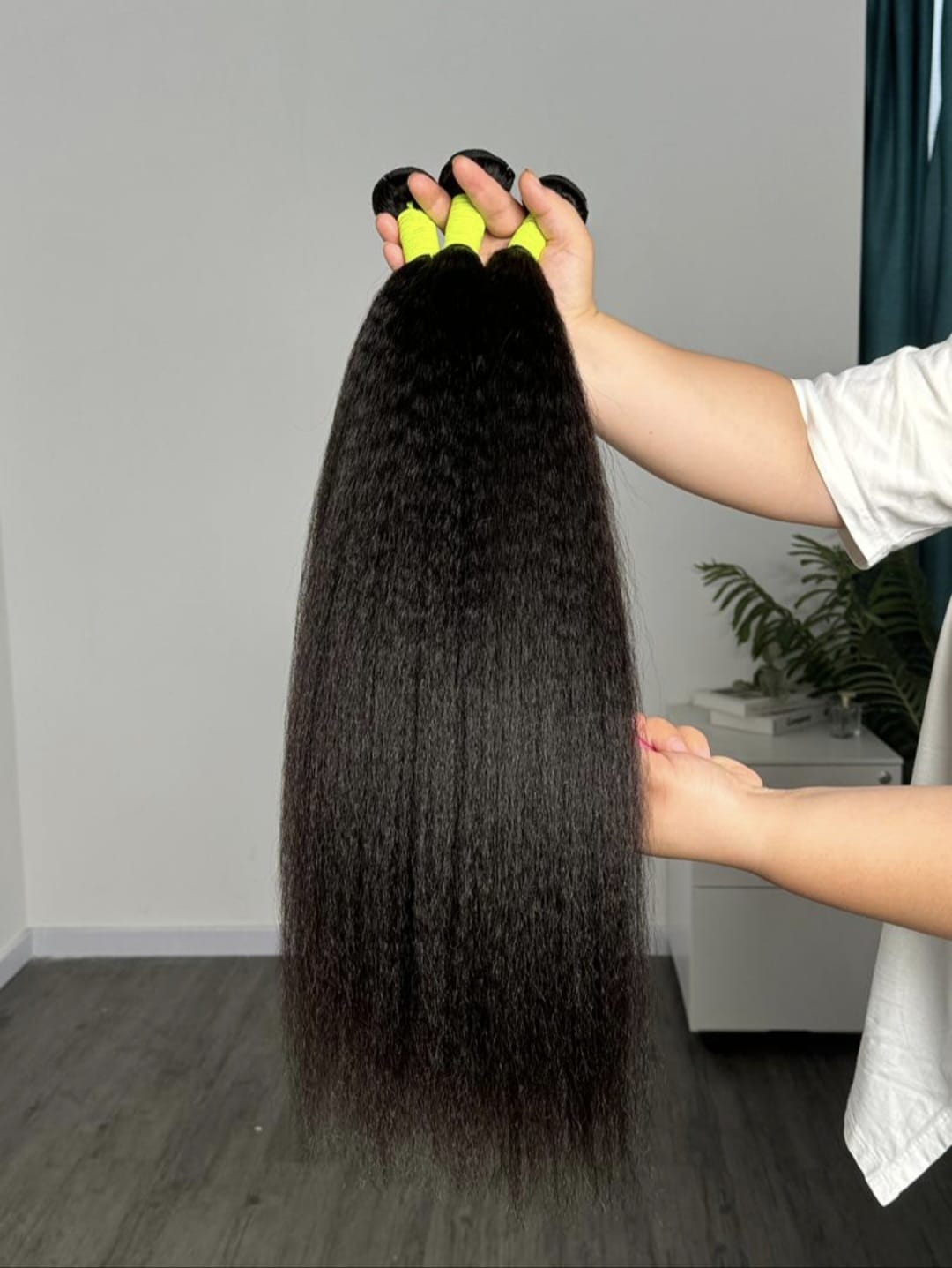 100% Human Hair Straight.