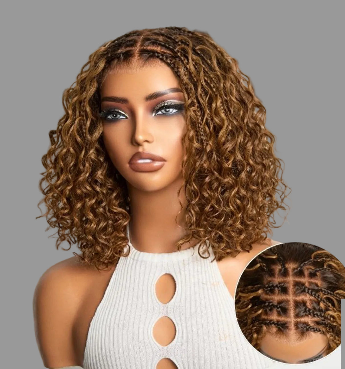 Human Hair Braided Wig