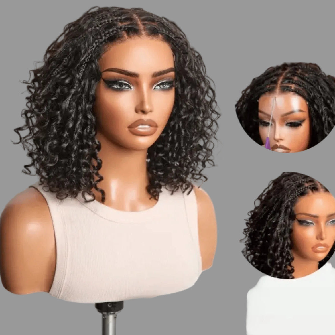 Human Hair Braided Wig