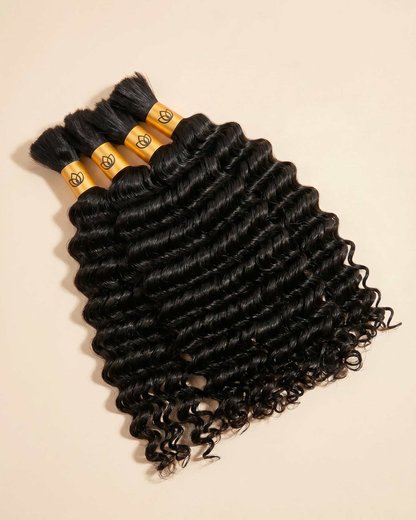 Bundled Pure Virgin Deep Wave / 100 grams (HUMAN HAIR BULK)
