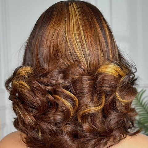 Color Bouncy 4×4 Lace Wig