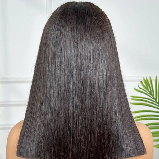 12" Blunt Cut Bob Wig with 5 x 5 Closure