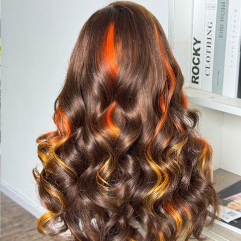 Sunset Glow Bouncy Wig – 4x4 Closure | 20"