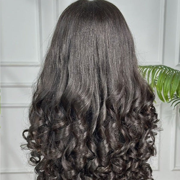 22" Tip Bounce Egg Curl with 13 x 4 Frontal
