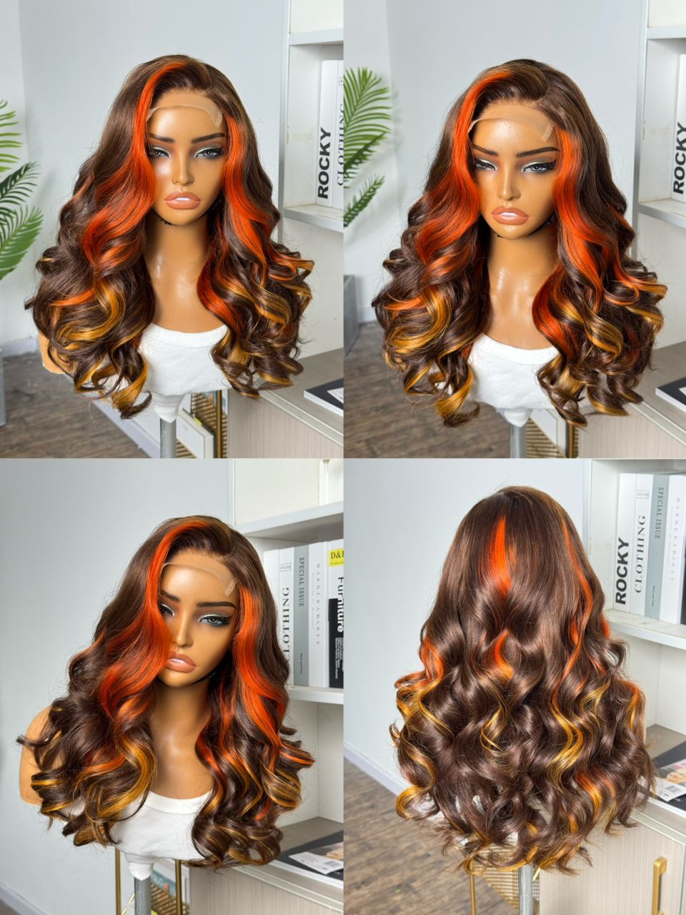 Sunset Glow Bouncy Wig – 4x4 Closure | 20"