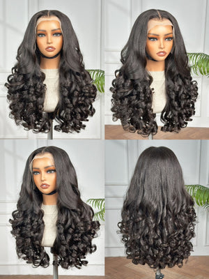 22" Tip Bounce Egg Curl with 13 x 4 Frontal