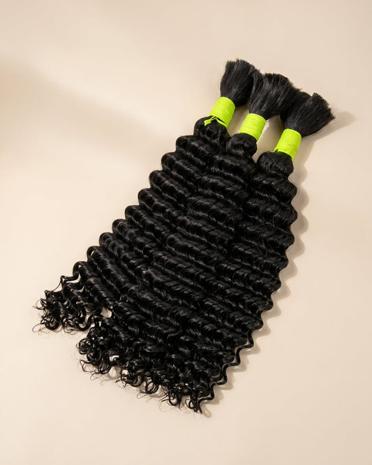 Bundled Pure Virgin Italy Curly / 100 grams (HUMAN HAIR BULK)