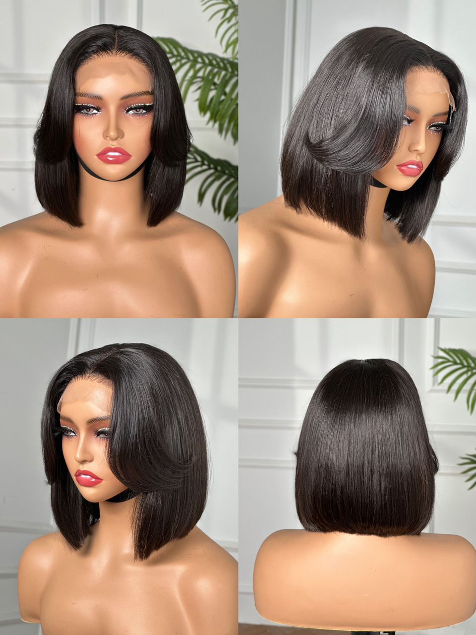 Nova Sleek Bob™ – 10″ 4×4 Lace Closure Wig