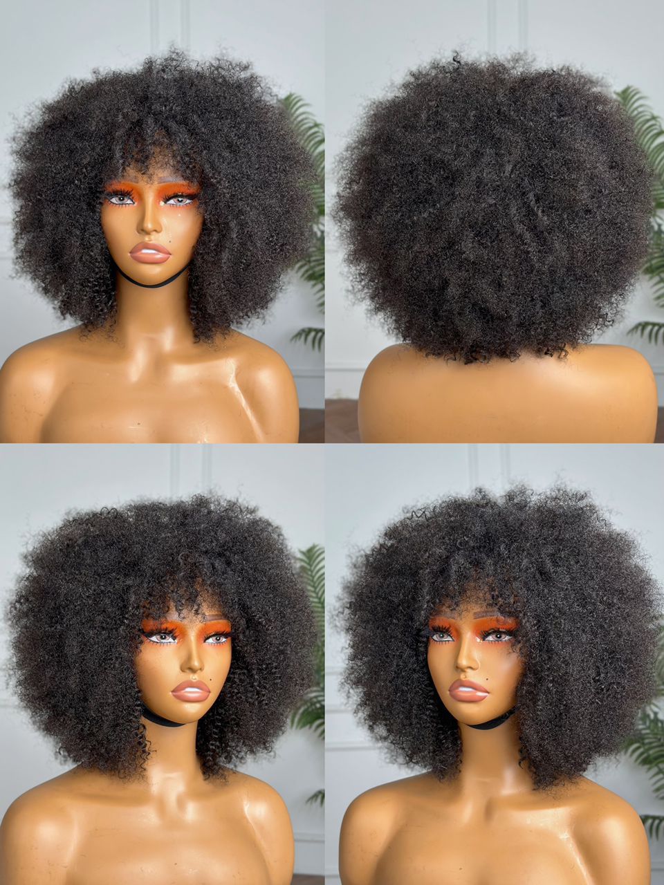 Nia Afro Curl™ – 8″ Lace Front Wig
