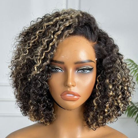 Color Deep Wave Mini Closure – 4” × 4” Lace Closure