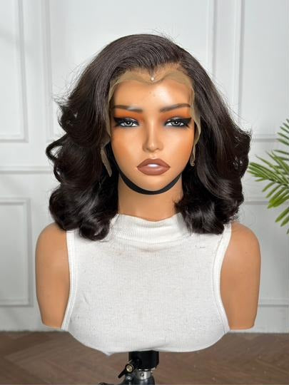 14" Bugatti Wavy Bob Wig – Midnight Brown