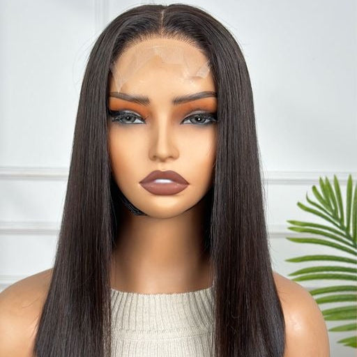 12" Blunt Cut Bob Wig with 5 x 5 Closure