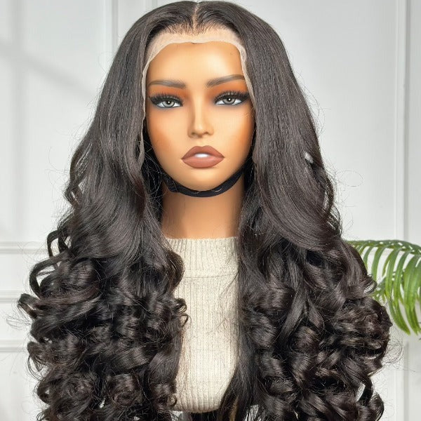 22" Tip Bounce Egg Curl with 13 x 4 Frontal