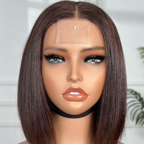 Sienna Chocolate Bob™ – 10″ 4×4 Lace Closure Wig