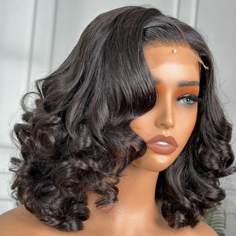 Elysia Spiral Luxe™ – 12″ Double-Drawn Spiral Curl 4×4 Lace Closure Wig