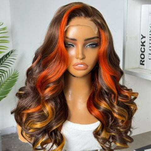 Sunset Glow Bouncy Wig – 4x4 Closure | 20"
