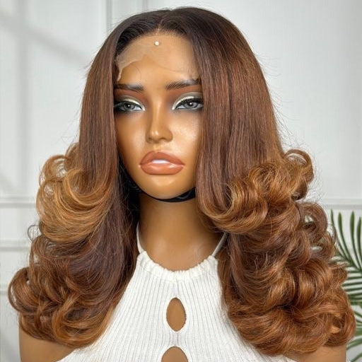 14" Layered Bouncy with 5 x 5 Closure