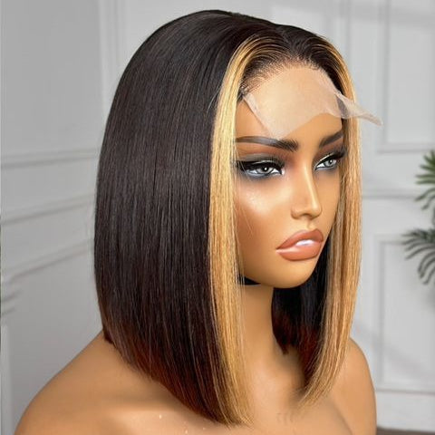Chloe Highlight Bob™ – 10″ 4×4 Lace Closure Wig