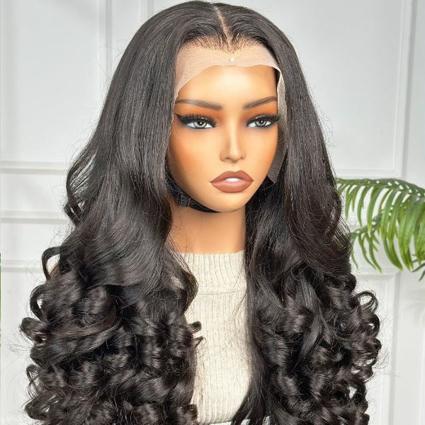 22" Tip Bounce Egg Curl with 13 x 4 Frontal