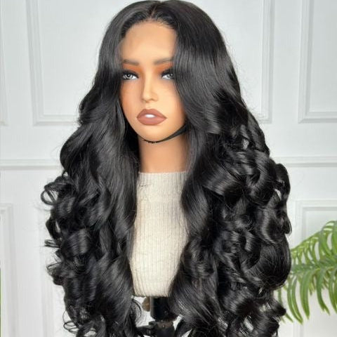 24" Rose Wavy with 5 x 5 Closure
