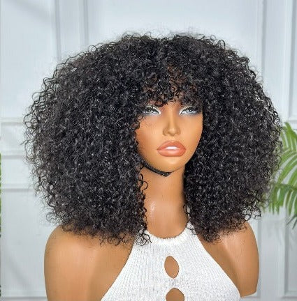 Full Density Base Curl Fringe Wig