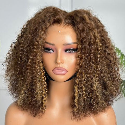 Aurora Deep Curl 5×5 Lace Wig