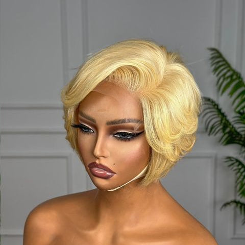 Luna Blonde Pixie™ – 6″ Lace Front Wig