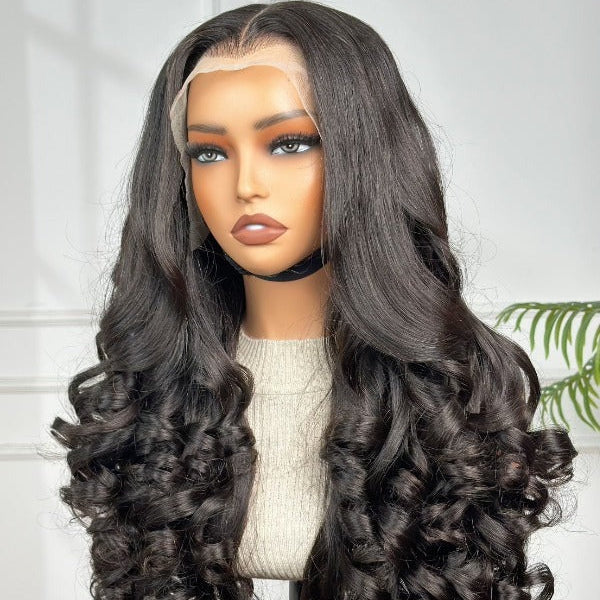 22" Tip Bounce Egg Curl with 13 x 4 Frontal