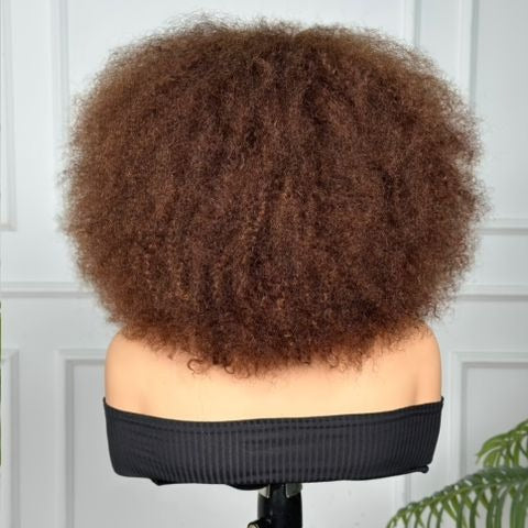 Cocoa Puff Afro Closure Wig
