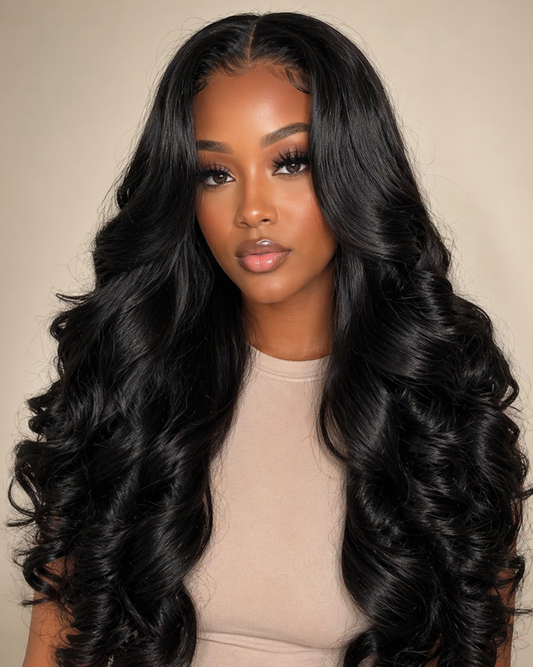 24" Rose Wavy with 5 x 5 Closure