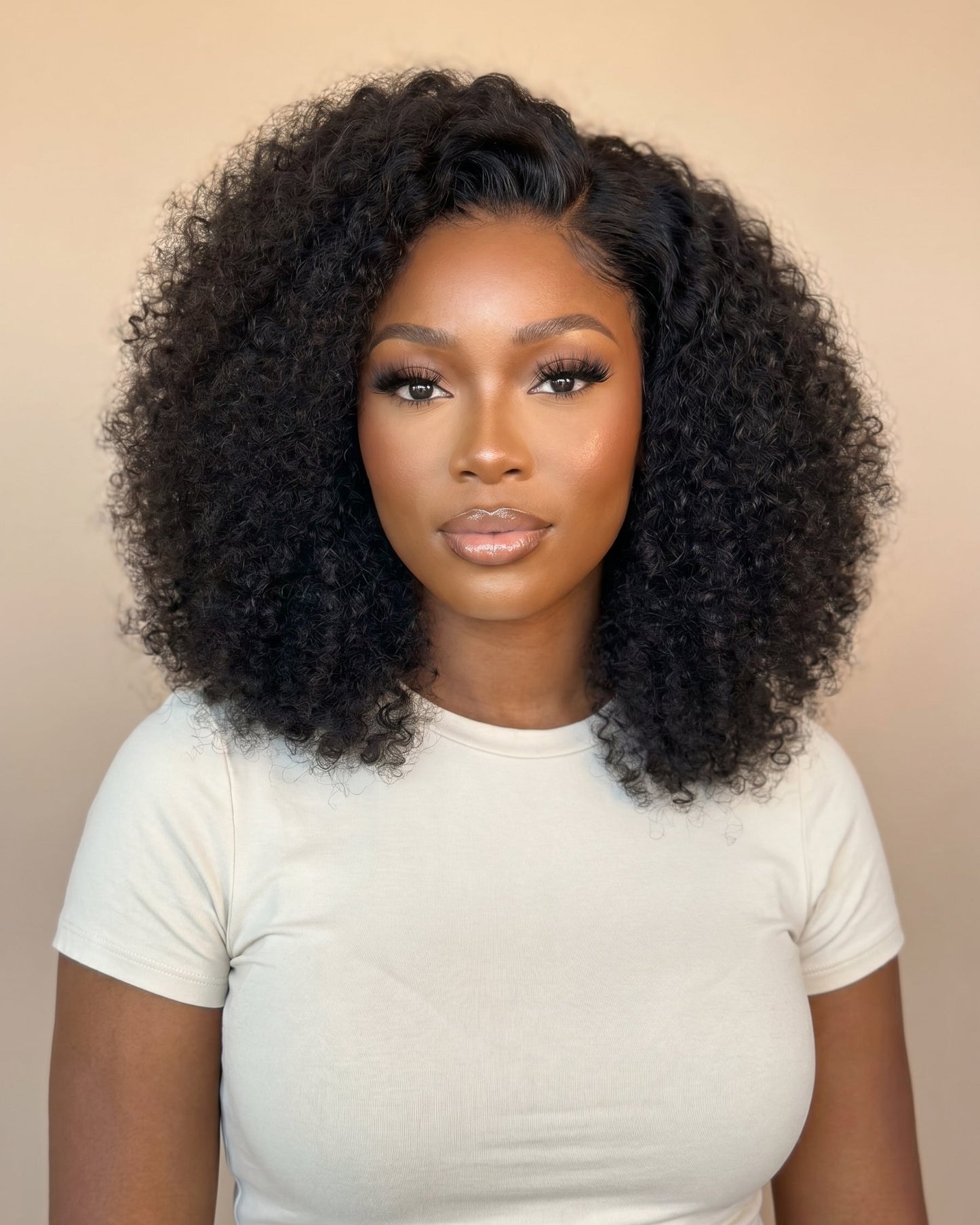 12" Lagos hairline 13x4 kinky curl wig