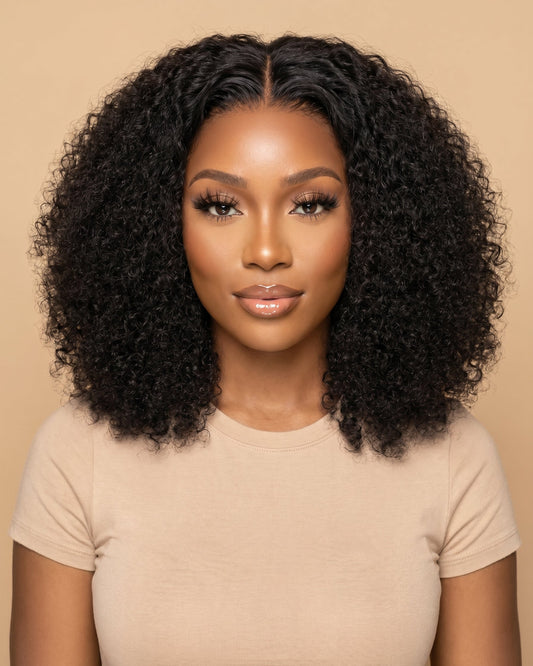 12" Lagos hairline 13x4 kinky curl wig